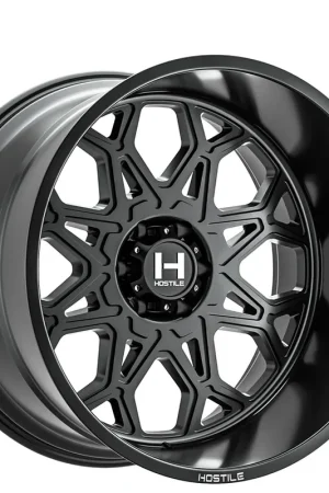 20" Hostile Wheels H132 Anvil Satin Black Off-Road Rims Direct From Manufacturer