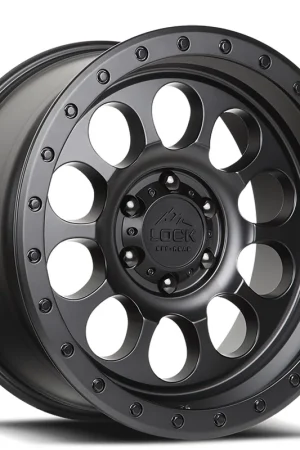 Price Drop 20" Lock Off-Road Wheels 50Cal Matte Black with Matte Black Ring Rims