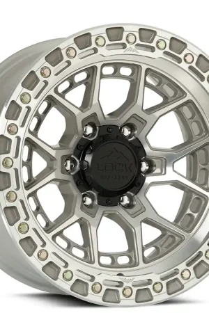 20" Lock Off-Road Wheels Commando Machined with Clear Coat Rims Modern