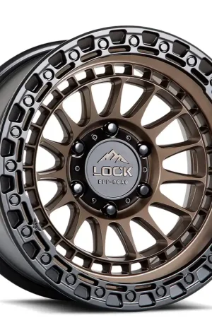 Latest 20" Lock Off-Road Wheels Mojave Matte Bronze with Matte Black Ring Rims