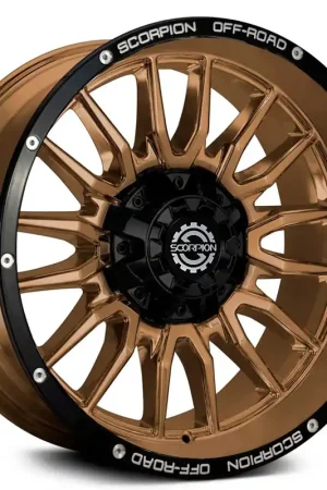 20" Scorpion Wheels Striker Matte Bronze Milled Off-Road Rims Reduced Price
