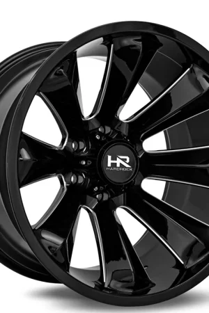 22" Hardrock Wheels H506 Xplosive Xposed Gloss Black Milled Off-Road Rims Best Choice