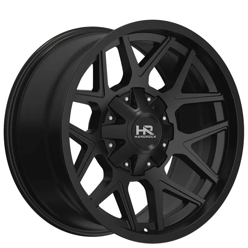 22" Hardrock Wheels H716 Rugged Gloss Black Off-Road Rims Last Chance