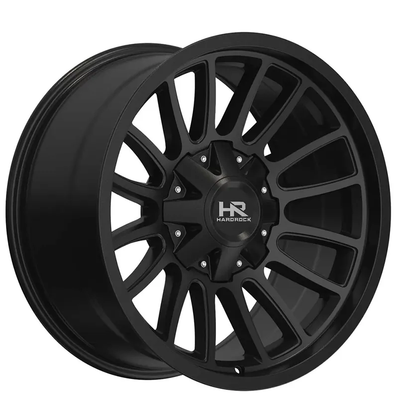 22" Hardrock Wheels H717 Tactical Gloss Black Off-Road Rims Reduced Price