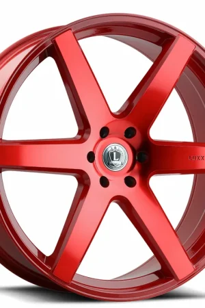 24" Luxxx Alloys Wheels Lux20 Neon Red Rims Place Order