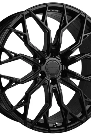 24" Stance Wheels XT1 Gloss Black Flow Formed Rims Wholesale