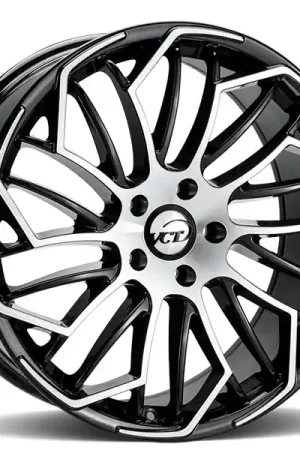 24" VCT Wheels Slider Black Machined Rims Bargain
