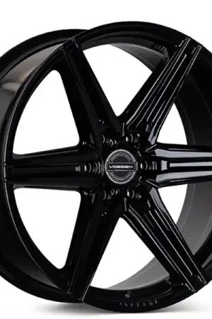 24" Vossen Wheels HF6-2 Custom Gloss Black Rims Free Shipping