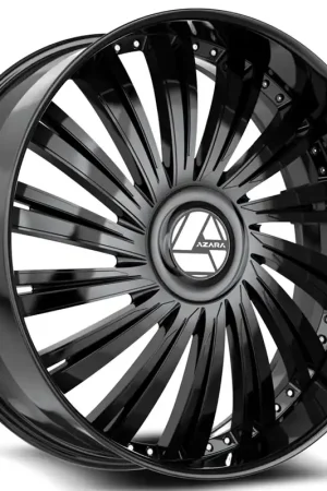 26" Azara Wheels AZX-102 Gloss Black Rims Markdown