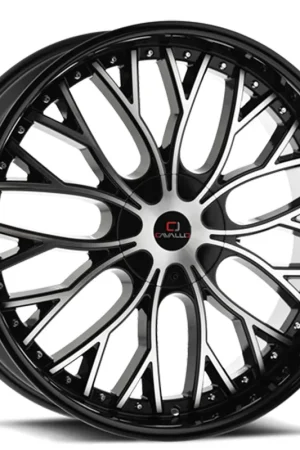 26" Cavallo Wheels CLV-33 Gloss Black Machined Rims Price Drop