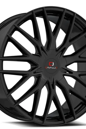 26" Cavallo Wheels CLV-45 Gloss Black Rims Latest