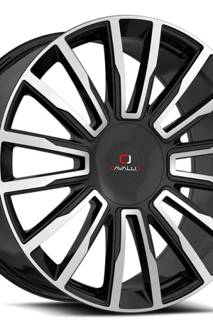 26" Cavallo Wheels CLV-47 Gloss Black Machined Rims Special Discount