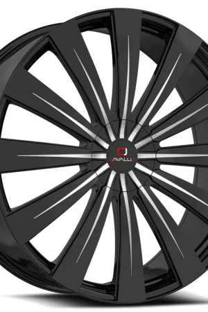 Markdown 26" Cavallo Wheels CLV-49 Gloss Black Machined Rims