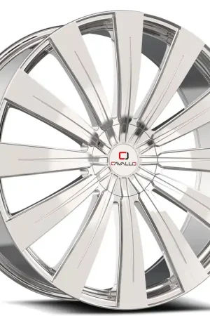 Big Sale 26" Cavallo Wheels CLV-49 Nano Chrome Rims