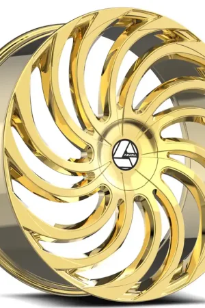 28" Azara Wheels AZA-534 Gold Plated Rims Exclusive Offer