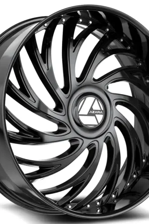 28" Azara Wheels AZX-101 Gloss Black Rims Premium