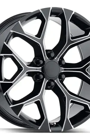 28" Strada Wheels Snowflake Gloss Black Milled OEM Replica Rims Same Day Shipping