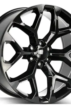 28" Strada Wheels Snowflake Gloss Black OEM Replica Rims Free Shipping