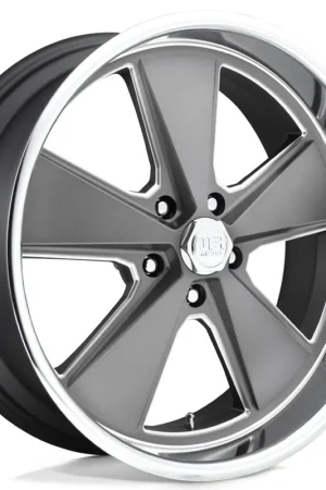 18" U.S. Mags Wheels Roadster U120 Anthracite with Polished Lip Rims Money Back Guarantee