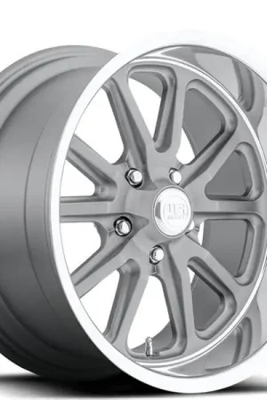 20" U.S. Mags Wheels Rambler U111 Textured Gray with Diamond Cut Lip Rims Direct From Manufacturer