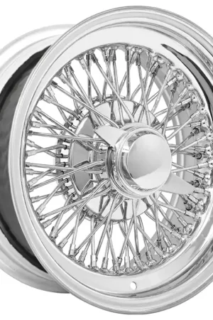 13x7" LA Wire Wheels Standard 72-Spoke Cross Lace Chrome Rims Limited Edition