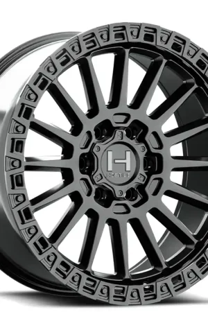17" Hostile Wheels H137 Battle Satin Black Off-Road Rims High Quality