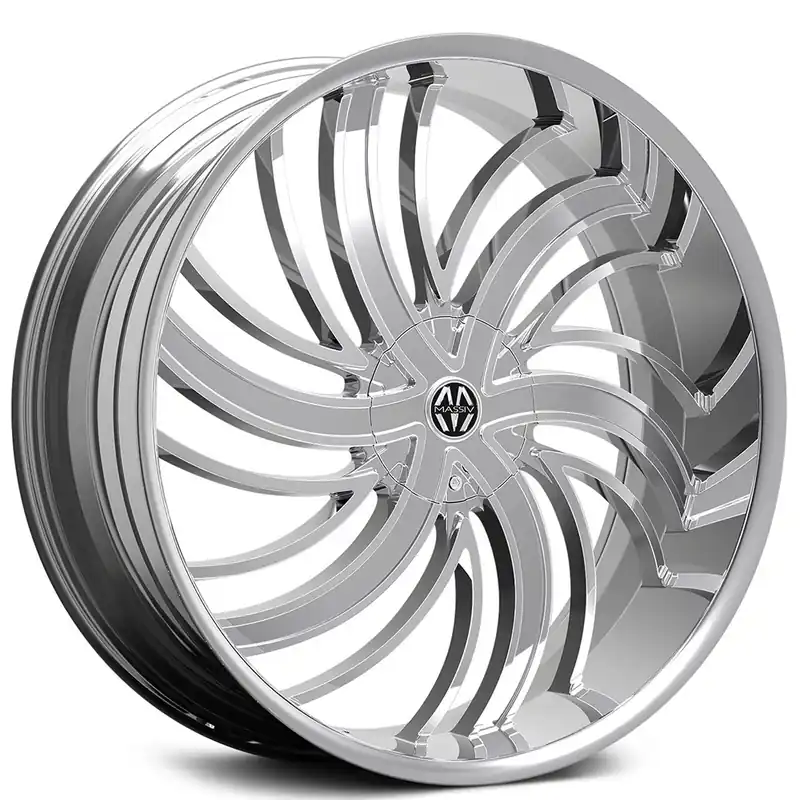 While Supplies Last 26" Massiv Wheels 924 Tsunami Chrome Rims