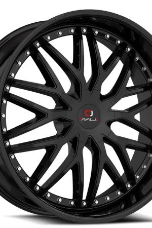 18" Cavallo Wheels CLV-46 Gloss Black Rims Secure Checkout