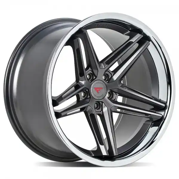 19/20" Ferrada Wheels CM1 Matte Graphite with Chrome Lip Corvette Rims Must Have