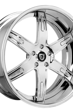 19/20" Lexani Forged Wheels LF-725 Aqua Chrome with Crystal Inserts Rims Bargain