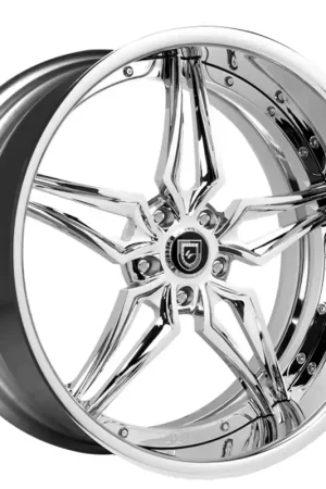 19/20" Lexani Forged Wheels LF-733 Insignia Chrome Rims Fan Favorite