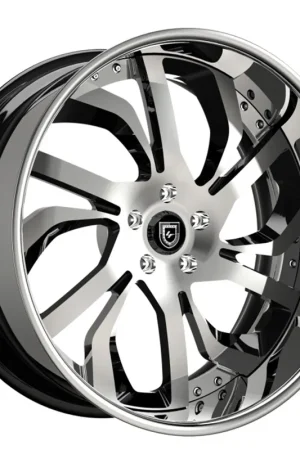 19/20" Lexani Forged Wheels LF-738 Regal Brushed Face with High Polished Accents and Chrome Lip Rims Grab Now