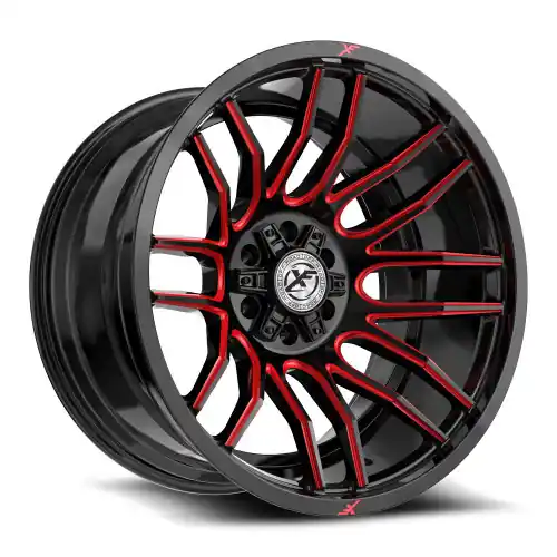XF Off-Road XF-232 6x135/6x139.7 24x12 -44 Gloss Black & Red Milled Popular