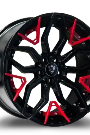 MARQUEE WHEELS M3371 5x120 20x9+33 BLACK / RED Mega Sale