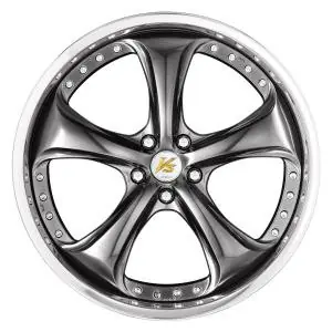 New Release Work Wheels VS-KF 5x112 19x8+8 Brilliant Silver Black O Disk FULL REVERSE