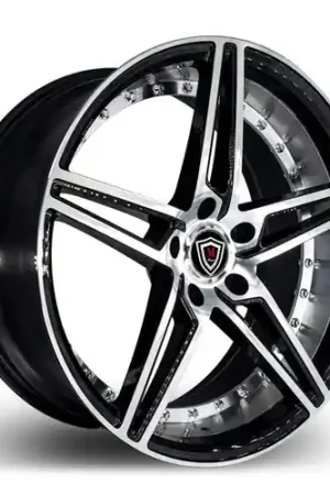 MARQUEE WHEELS M3258 5x120 20x10.5+38 BLACK / MACHINED Fresh Stock