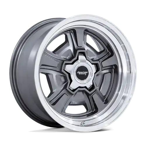 American Racing Vintage VN517 MARAUDER 5X120.65 18x9 +6 ANTHRACITE W/ DIAMOND CUT LIP Instant Buy