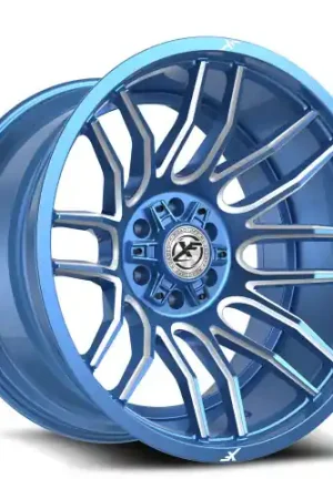 XF Off-Road XF-232 5x127/5x139.7 26x12 -44 Anodized Blue & Milled Price Cut