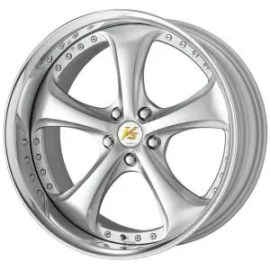 Bargain Work Wheels VS-KF 5x105 20x13.5+39 Light Grey Silver R Disk FULL REVERSE