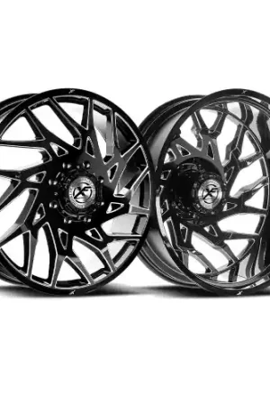 XF Dually XF-229 Dually 8x165.1 22x8.25 -215 Gloss Black & Milled Markdown