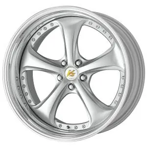 Work Wheels VS-KF 5x110 20x8+21 Light Grey Silver O Disk STEP RIM Popular