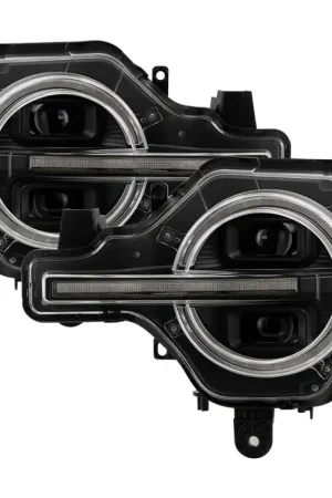 Spyder 21-24 Ford Bronco High-Power LED Headlights - Black (PRO-YD-FB2 — PMD Premier Motoring Development Must Have