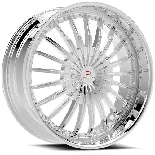 Cavallo CLV-32 5x114.3/5x120 22x8.5 +38 Nano Chrome Limited Edition