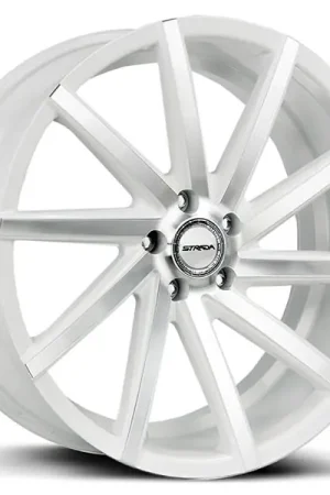 Hassle-Free Returns 22" Strada Wheels Sega White Machined Rims