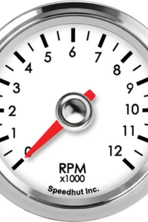 Hot Picks Speedhut Legacy Series 2-1/16-Inch Tachometer; 12,000 RPM