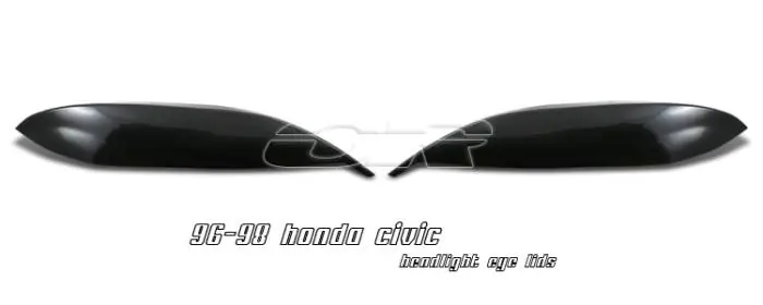Best Choice Honda Civic Option Racing Headlight Eyelids - 49-20110