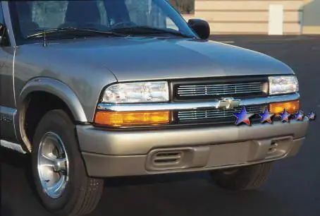 Chevrolet S10 APS Billet Grille - Criss Cross Style - Upper - Stainless Steel - C85043S Free Delivery