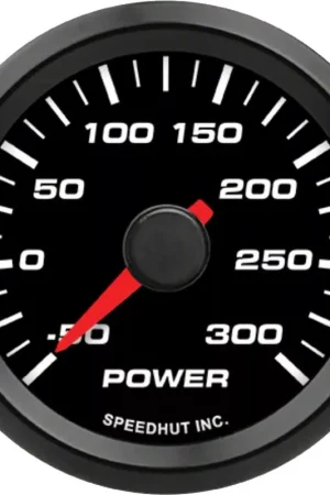 Get Yours Speedhut EV Series AEM 2-1/16-Inch Power Gauge; -50 to 300 Amps
