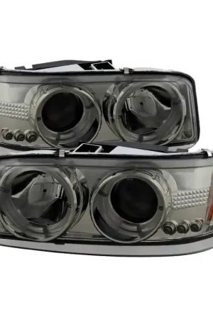 Professional Grade Spyder GMC Sierra 1500/2500/3500 99-06 Projector Headlights LED Halo L — PMD Premier Motoring Development