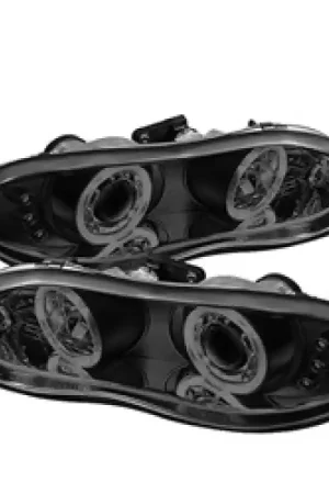 Spyder Chevy Camaro 98-02 Projector Headlights LED Halo LED Blk Smke - — PMD Premier Motoring Development Premium